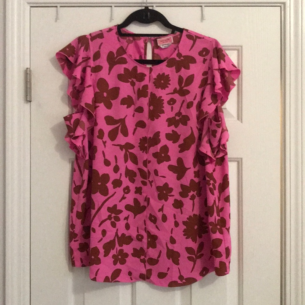 Kate spade splash flutter sleeve top